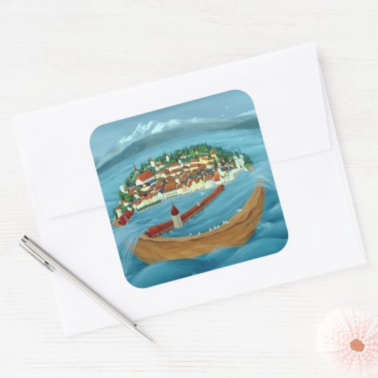 洪水1999 スクエアシール (封筒)