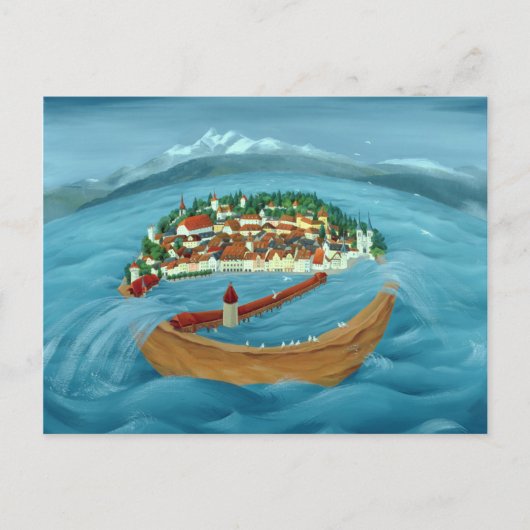 洪水1999 ポストカード (正面)