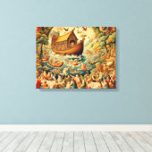 洪水：信仰と更新キャンバス印刷 キャンバスプリント (インサイチュ (ウッドフロア))