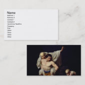 洪水、c.1789 (キャンバスの油) 名刺 (正面/裏面)