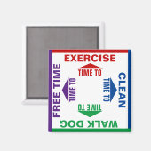 活カスタマイズ動・家事 マグネット (正面/裏面)