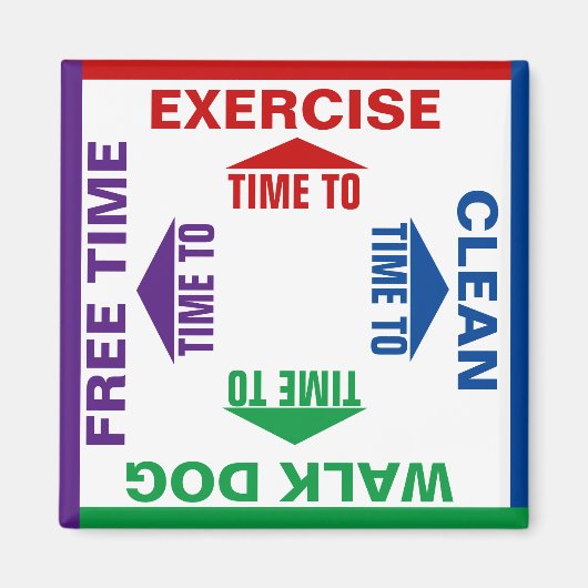 活カスタマイズ動・家事 マグネット (正面)