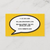 活モダン字おもしろい漫画帳ZAP 名刺 (裏面)