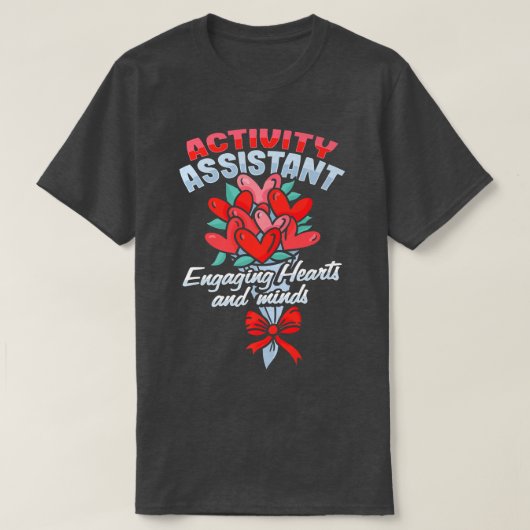 活動アシスタントによる活動の動機デザイン Tシャツ (デザイン正面)