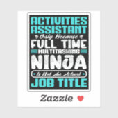 活動アシスタント役職スキル シール (シート)