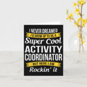 活動コーディネーター活動プロフェッショナル週 カード (黄色い花)