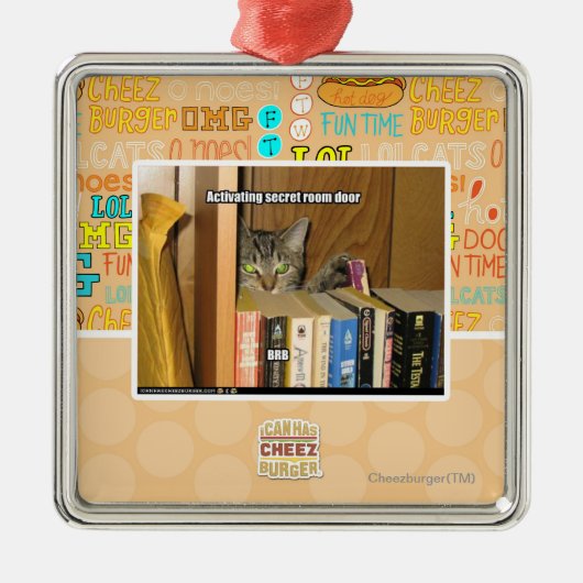 活動化の秘密部屋のドア メタルオーナメント (正面)