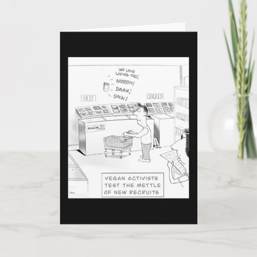 活動家おもしろいとビーガン カード (正面)