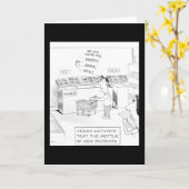 活動家おもしろいとビーガン カード (黄色い花)