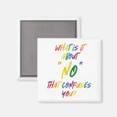 活動家・フェミニストにとって「NO」とは マグネット (正面/裏面)