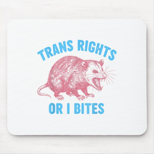 活動家Lgbtqトランスジェンダー平等トランス権 マウスパッド (正面)