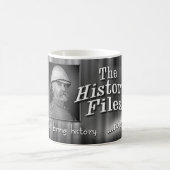 活動記録ファイルのヴィンテージ映画トレーラーのマグ コーヒーマグカップ (中央)