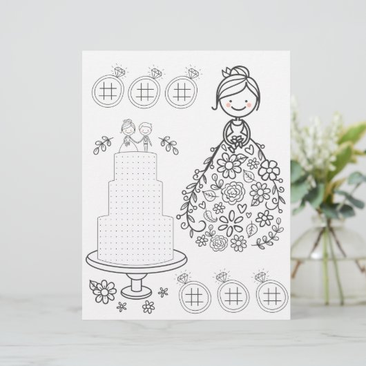 活図解入りの、写真付きの結婚性着色ページ (スタンド正面)