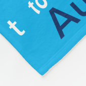 活字体用のアートデザイン、男の子用にカスタマイズ フリースブランケット (角)