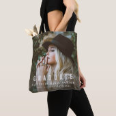 活字卒業証書 トートバッグ (クローズアップ)