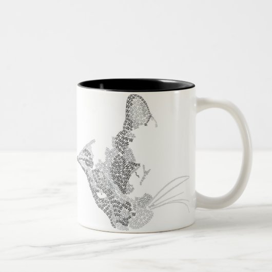 活字子猫 ツートーンマグカップ (右)