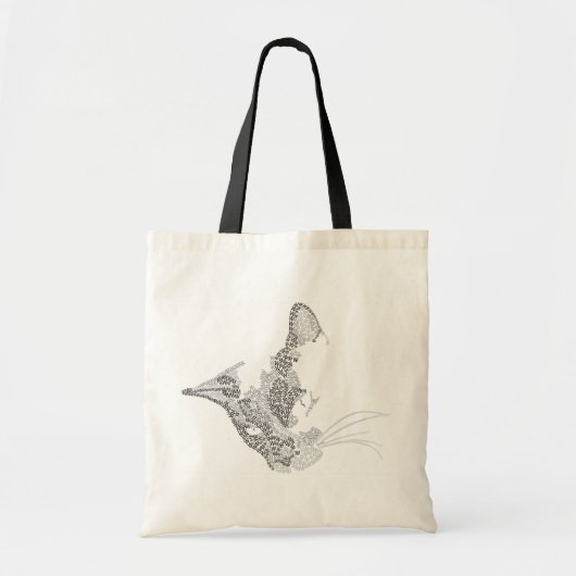 活字子猫 トートバッグ (正面)
