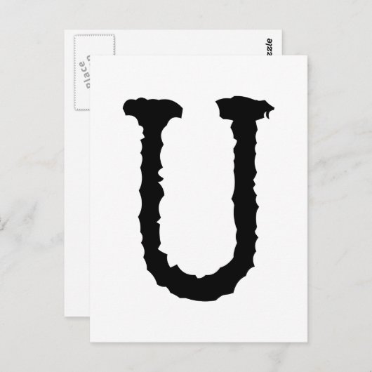 活字U ポストカード (正面/裏面)