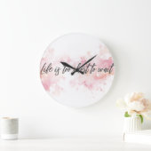 活感動的字引用文-余命 ラージ壁時計 (ホーム)