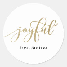 活気あふれるホリデーラウンドステッカー