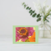 活気あるカーネーション 名刺 (スタンド正面)