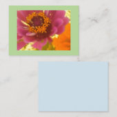 活気あるカーネーション 名刺 (正面/裏面)