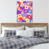 活気あるブーケ キャンバスプリント (インサイチュ (寝室))