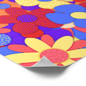 活気あるブーケ ポスター (角)