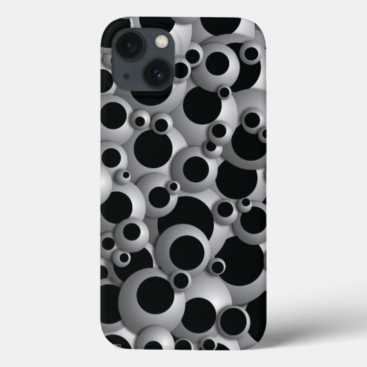 活気ある泡 ブラック Case-Mate iPhoneケース (裏面)