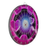 活気があるショッキングピンクの白熱ハート ダーツボード (正面左)