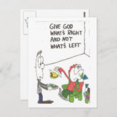 活気づけられるfuinny教会ことわざの郵便はがき ポストカード (正面/裏面)