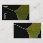 活気づけるなイチョウの葉 名刺 (正面/裏面)