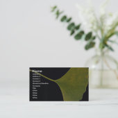 活気づけるなイチョウの葉 名刺 (スタンド正面)