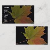 活気づけるなサトウカエデの葉 名刺 (正面/裏面)