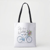 活気づけるな生命は美しい乗車のトートバックです トートバッグ (正面)