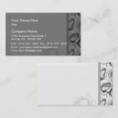 活気づけるな白黒バラのクリスマスのプレゼント 名刺 (正面/裏面)