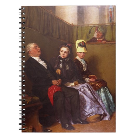 活気づけるな説教(キャンバスの油) ノートブック (正面)