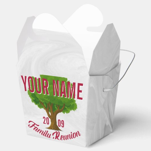 活気のあるツリーパーソナライズされたファミリー懇親会 フェイバーボックス (オープン)