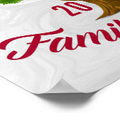 活気のあるツリーパーソナライズされたファミリー懇親会 ポスター (角)