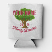 活気のあるツリーパーソナライズされたファミリー懇親会 缶クーラー (正面)