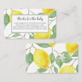 活気のあるレモン赤ちゃんシャワー予約リクエスト エンクロージャーカード (正面/裏面)