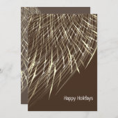 活気のある茶色と白の簡単のシーズンお気に入りの シーズンカード (正面/裏面)