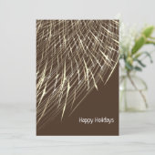 活気のある茶色と白の簡単のシーズンお気に入りの シーズンカード (スタンド正面)