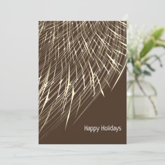 活気のある茶色と白の簡単のシーズンお気に入りの シーズンカード (スタンド正面)