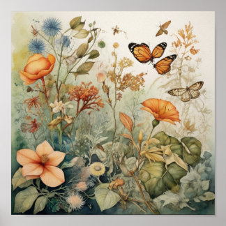 活気のある草原 ポスター