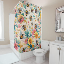 活気のある開花 シャワーカーテン