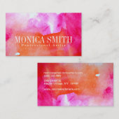 活気の水彩画の名刺 名刺 (正面/裏面)