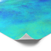 活気はっきりしたある抽象芸術シースケー絵画ズの ポスター (角)