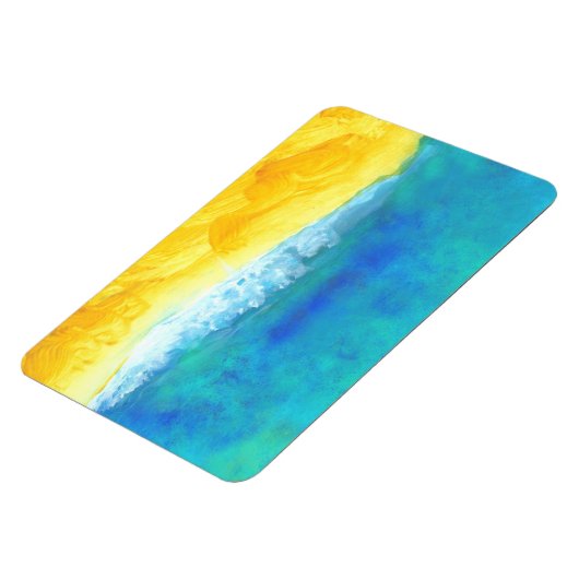 活気はっきりしたある抽象芸術シースケー絵画ズの マグネット (左側)