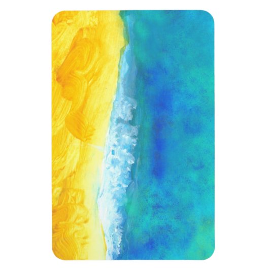 活気はっきりしたある抽象芸術シースケー絵画ズの マグネット (縦)